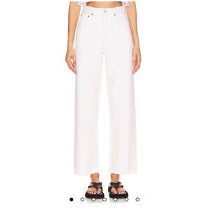 AGOLDE Ren High Rise Wide Leg Jeans in Fortune Cookie - Size 25